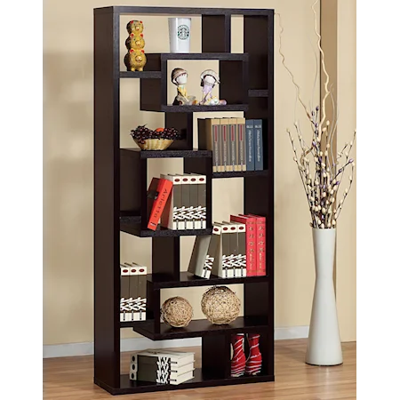 Open Bookcase w/ Eleven Compartments